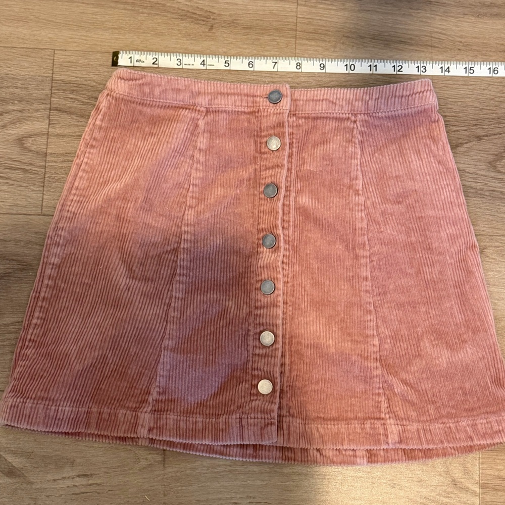 Forever 21 Blush Corduroy Mini Skirt